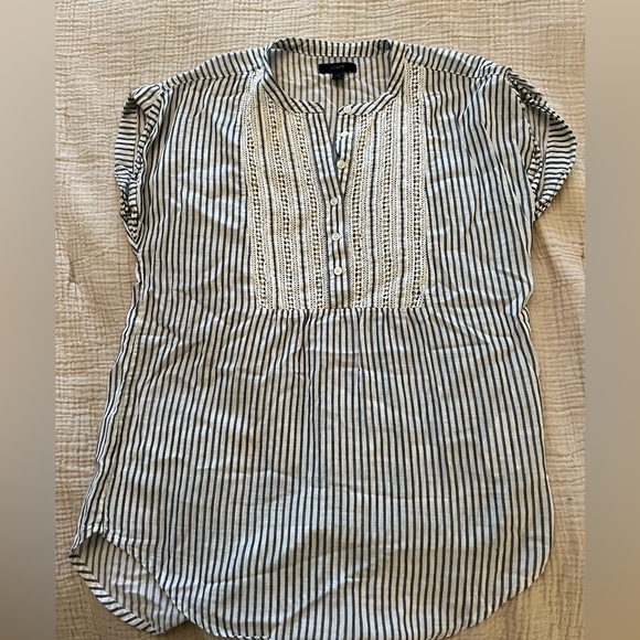 Jcrew Top Stripe Top - Picture 1 of 2